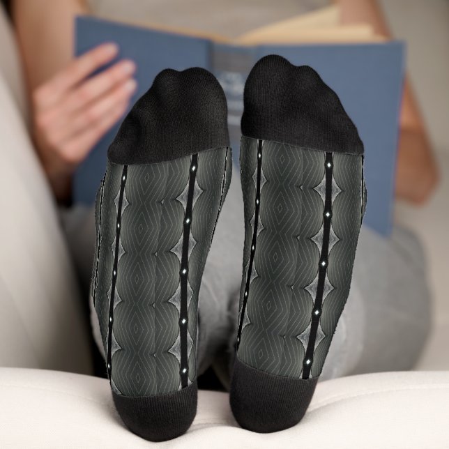 Chaussette Motif transparent en acier gris (Fond)