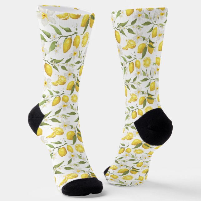 Chaussette Motif vintage Lemon Tree (Angulaire)