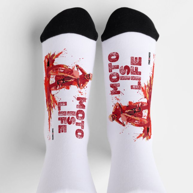 Chaussette Moto Is Life Crew Socks (Haut)