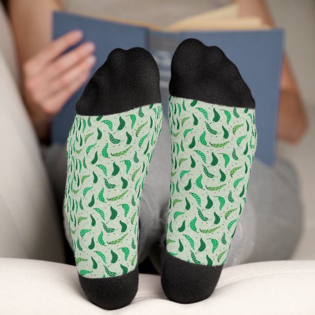 Chaussette Mouchoirs chiliens mignons sur des chaussettes ver (Fond)