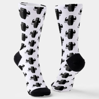 Chaussette Muscles sur un palet de hockey