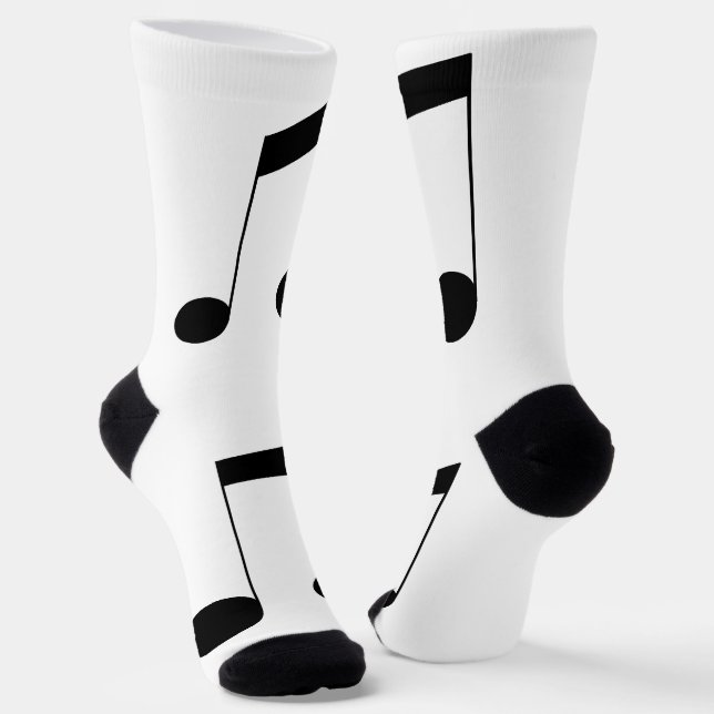 Chaussette Music One Black Beam Note, (Angulaire)
