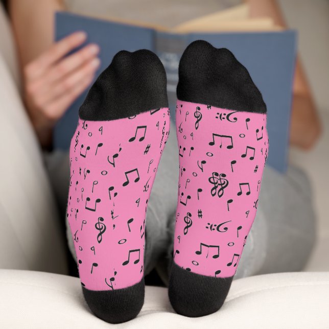Chaussette Musical Noir  (Fond)