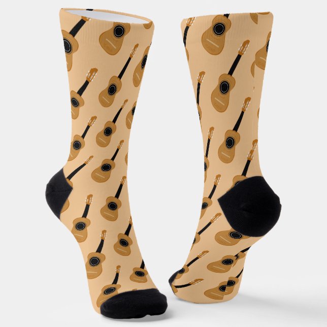 Chaussette Musicien de guitare acoustique (Angulaire)