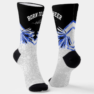 Chaussette Né à Cheer / Danse - Chaussettes Bleues