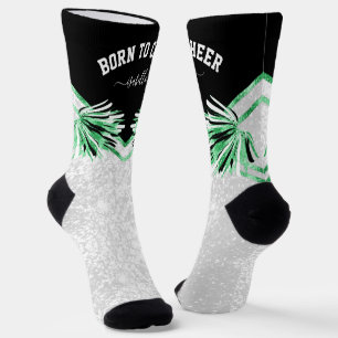 Chaussette Né à Cheer / Danse - Chaussettes vertes
