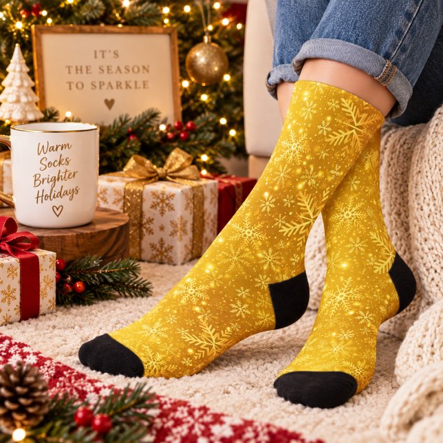 Chaussette Neige dorée (Holiday Season 9/1-10/31)