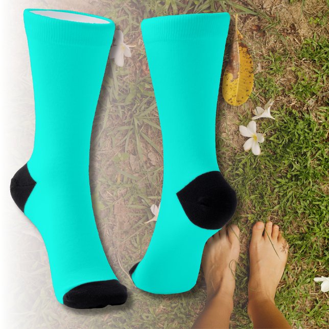 Chaussette Neon Turquoise Bright (Créateur téléchargé)