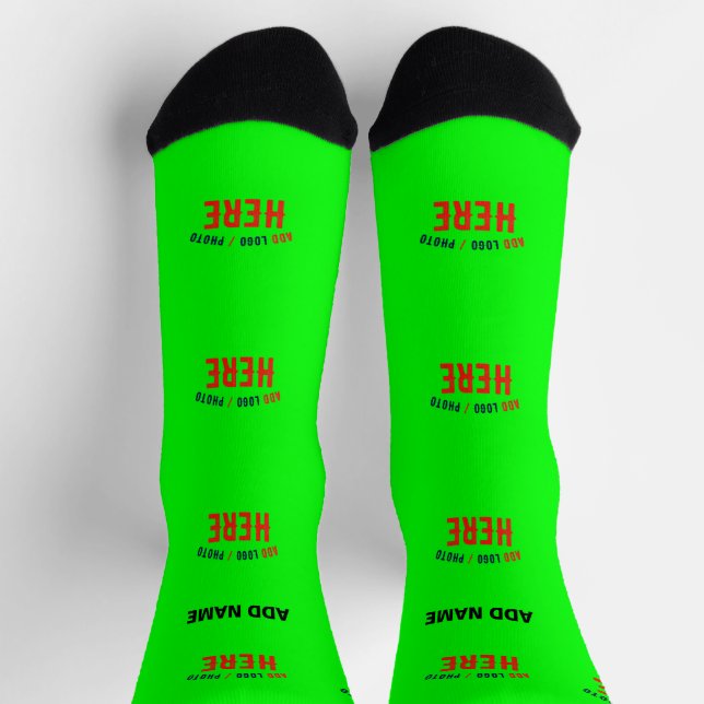 CHAUSSETTE NEON VERT MODERNE ET ÉLÉGANT MARQUE VÉRIFIÉE (Haut)