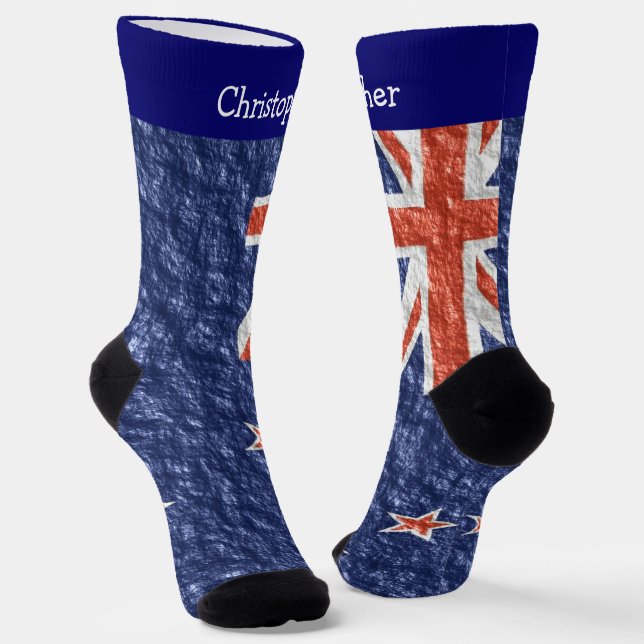 Chaussette New Zealand Flag Design (Angulaire)