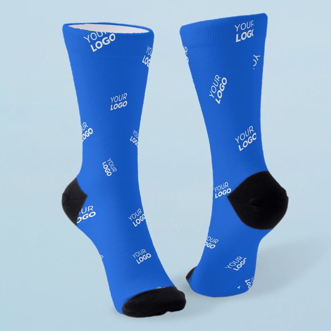 Chaussette N'importe quel logo ou image téléchargée | Motif d (Créateur téléchargé)
