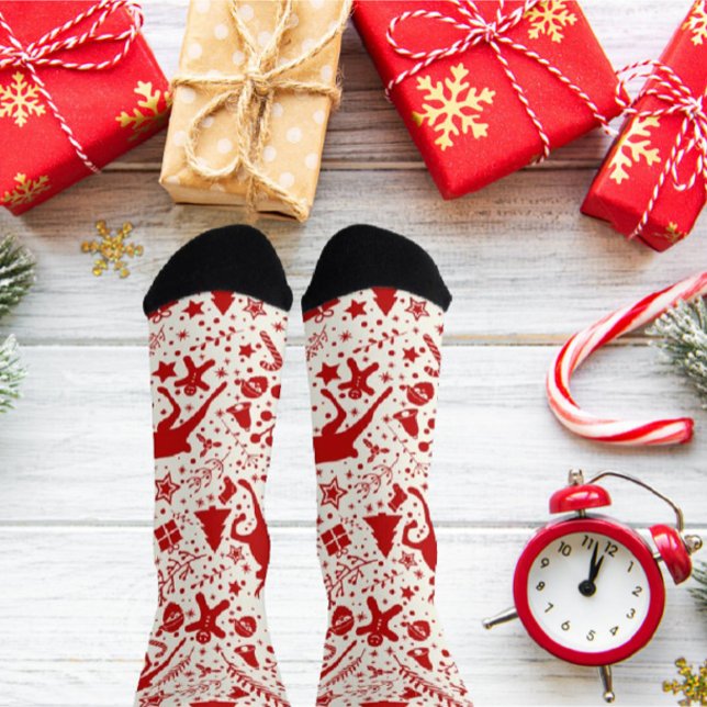 Chaussette Noel classique Rouge & Blanc équip Sock (Créateur téléchargé)