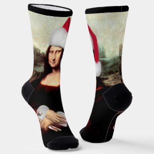 Chaussette Noël de Mona Lisa Santa Hat