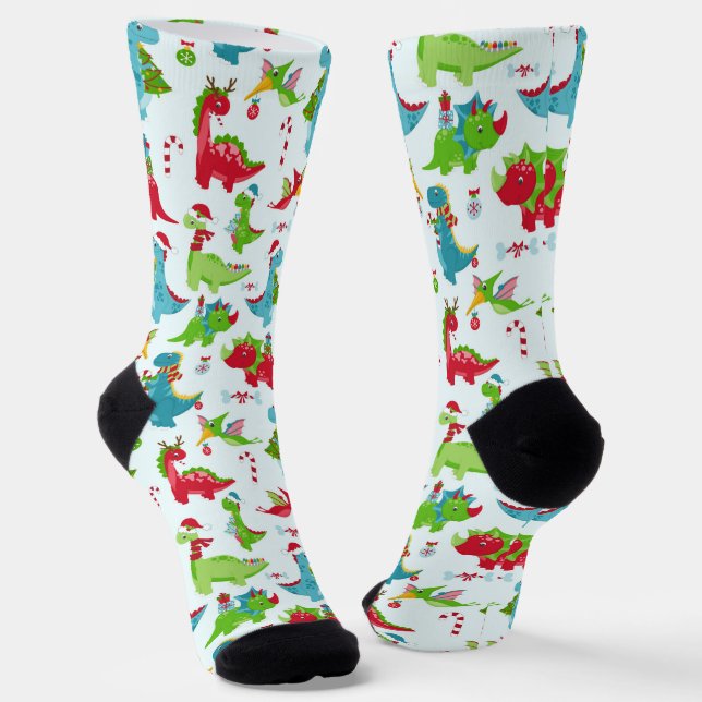 Chaussette Noël des dinosaures  (Angulaire)