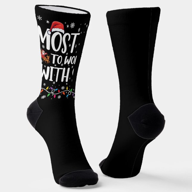 Chaussette Noël le plus susceptible de s'entraîner avec la fa (Angulaire)