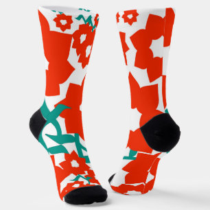 Chaussette Noël rouge et blanc