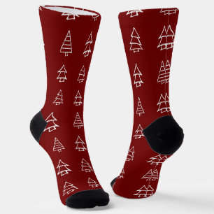 Chaussette Noël rouge et blanc