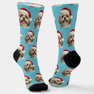 Chaussette Noël Shitszu personnalisé