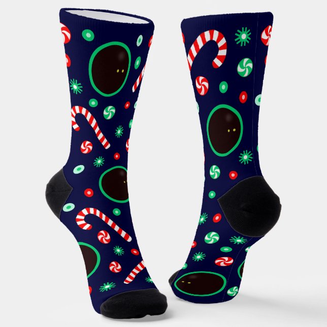 Chaussette Noël Sports de squash (Angulaire)