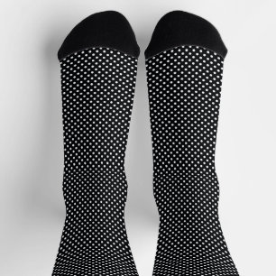 Chaussette Noir avec points blancs