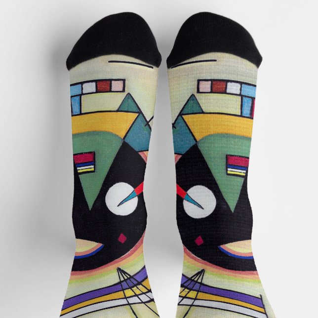 Chaussette Noir et Violet - Kandinsky (Haut)