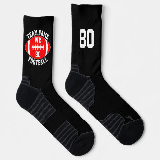 Chaussette Nom de l'équipe du joueur de football personnalisé