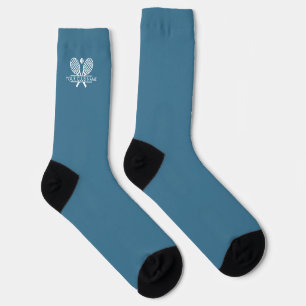 Chaussette Nom du club de tennis Logo Blue Custom Players