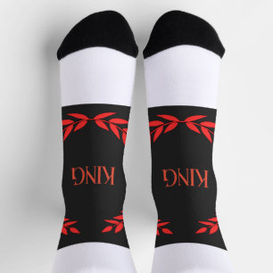 Chaussette Nom du ROI Super doux et extensible Crew premium