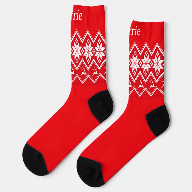 CHAUSSETTE NOM PERSONNALISÉ (Gauche)