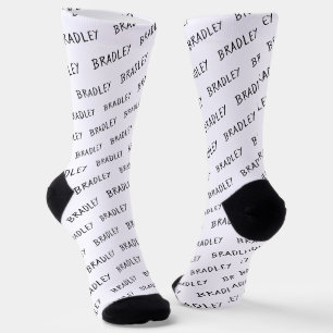 Chaussette Nom personnalisé Motif Monogramme