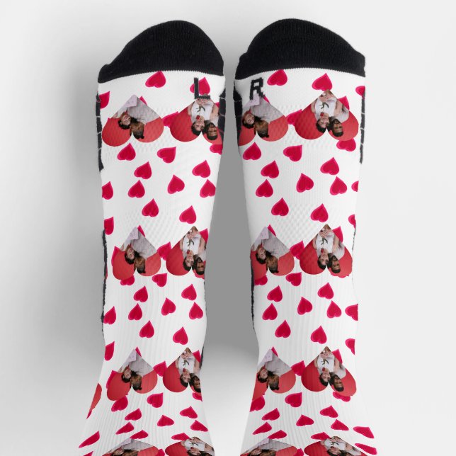 Chaussette Notre première Saint Valentin en tant que Monsieur (Haut)