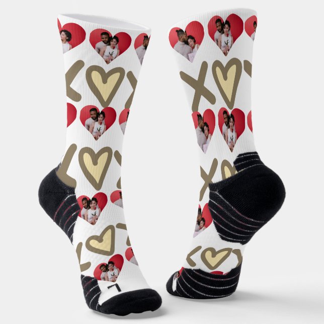 Chaussette Notre première Saint Valentin en tant que Monsieur (Angulaire)