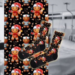 Chaussette Nourriture de Noël Homme en pain d'épices