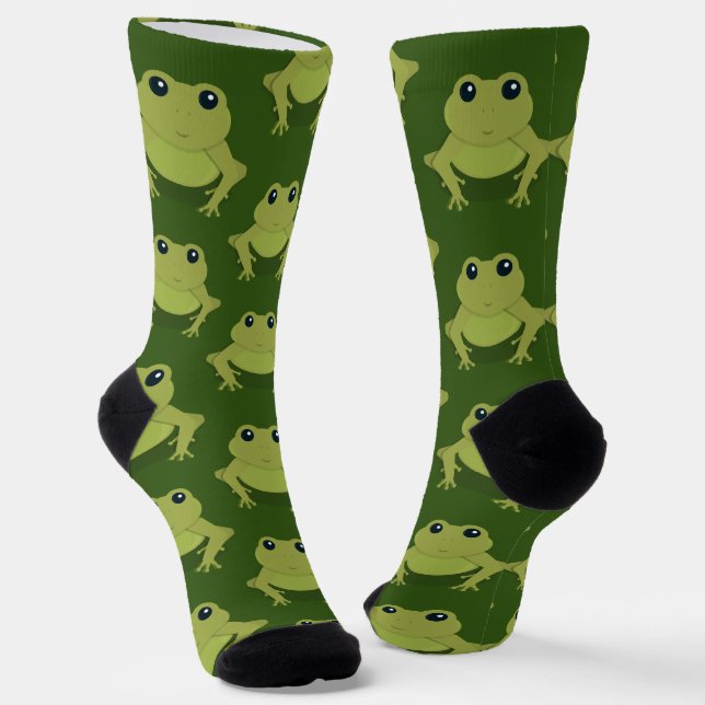 Chaussette Nouveauté Grenouille verte (Angulaire)