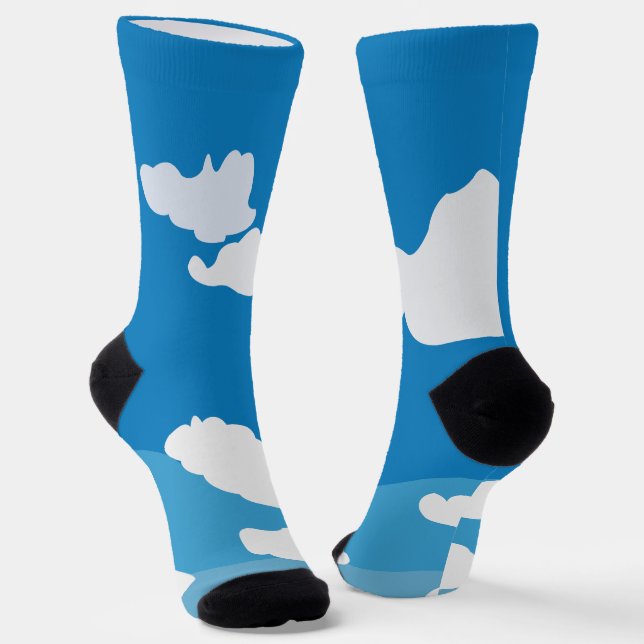 Chaussette Nuage de Ciel Bleu  (Angulaire)