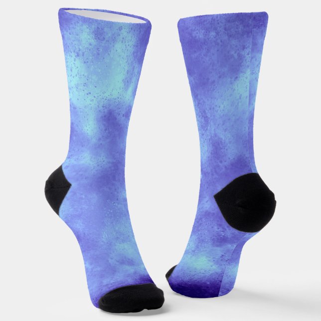 Chaussette Nuage de tempête bleue (Angulaire)