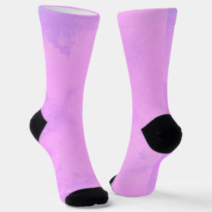 Chaussette Nuages de tempête rose