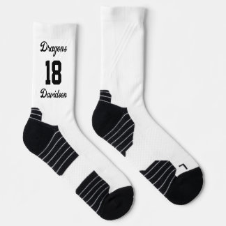 Chaussette Numéro de l'équipe sportive Nom du baseball en scr