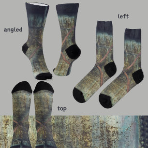 Chaussette Objets industriels rouillés dans le paysage urbain
