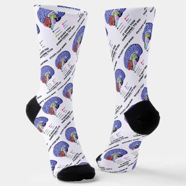 Chaussette Occupe-Toi De Ton Esprit Ça Vous Donne Quelque Cho (Angulaire)