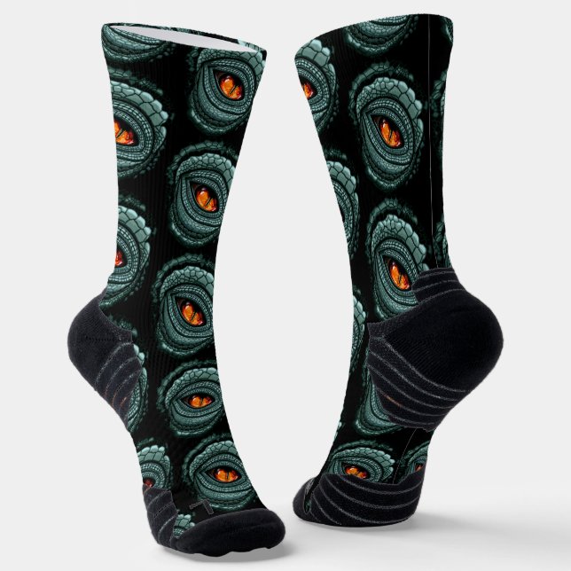 Chaussette Œil de prédateur reptile primal (Angulaire)