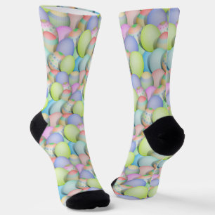 Chaussette OEufs de Pâques colorés Arrière - plan