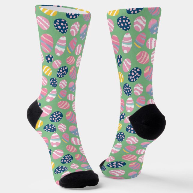 Chaussette Oeufs de Pâques Motif coloré (Angulaire)