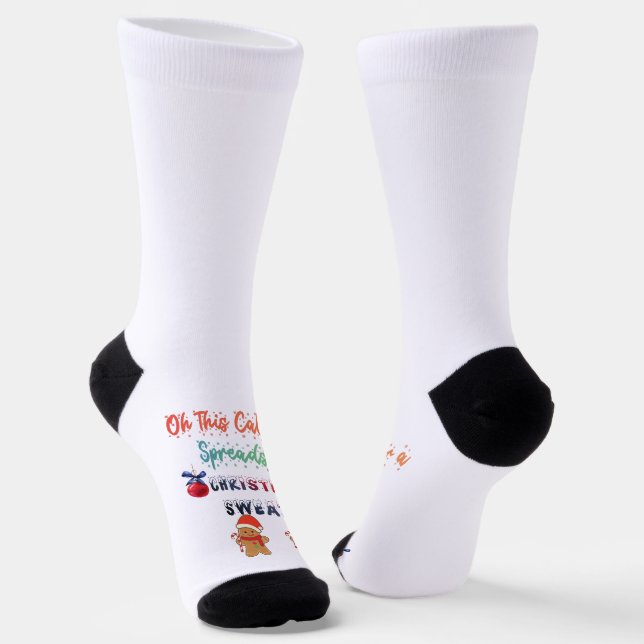 Chaussette Oh ceci appelle un pull de Noël pour tableur (Angulaire)
