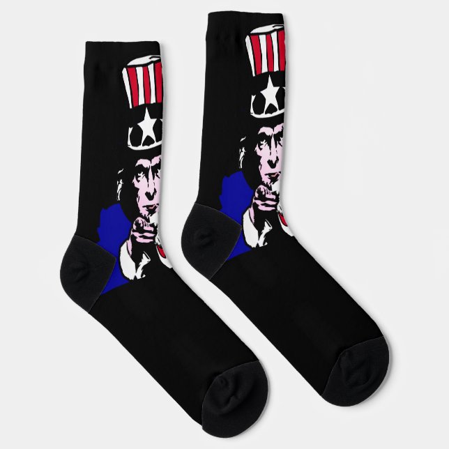 Chaussette Oncle Sam Patriotique (Droite)