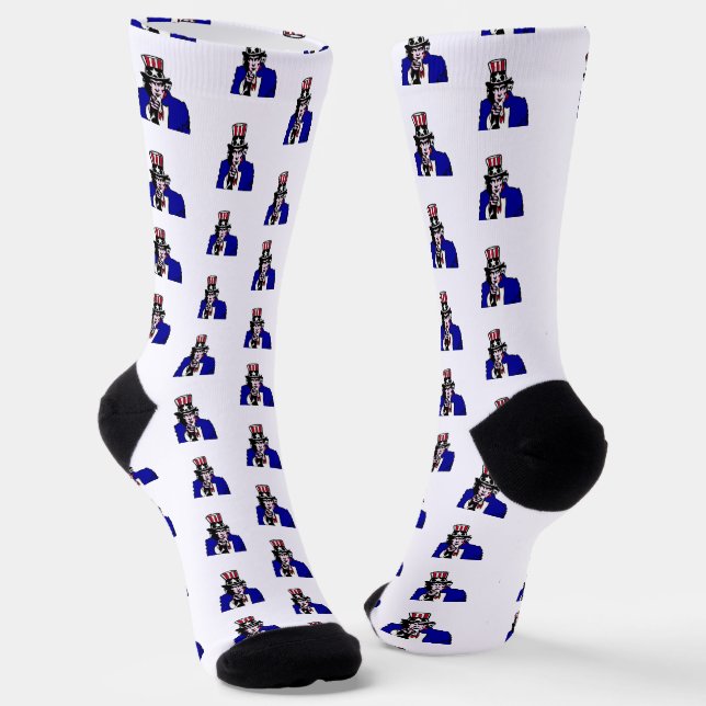 Chaussette Oncle Sam Patriotique (Angulaire)