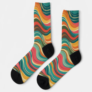 Chaussette Ondes Groove Psychedelique 70s