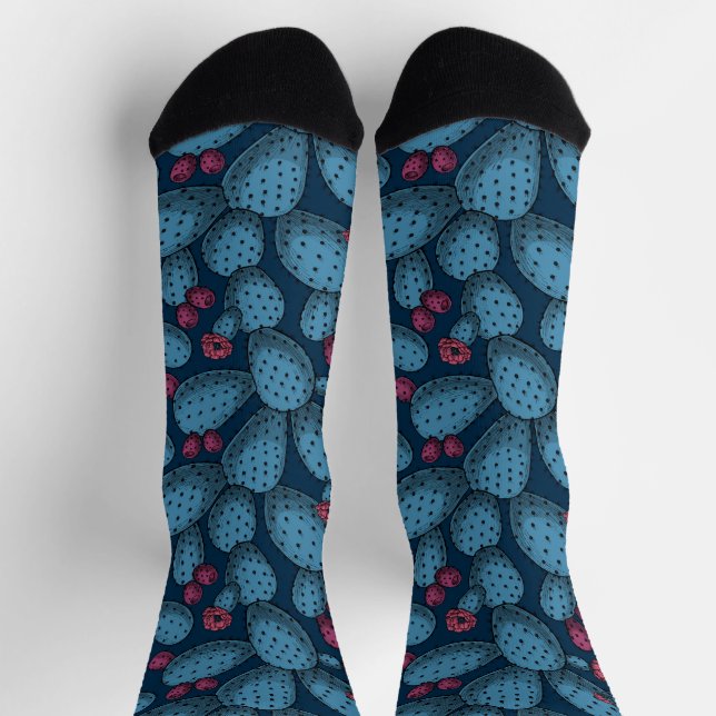 Chaussette Opuntia en fleurs (Haut)
