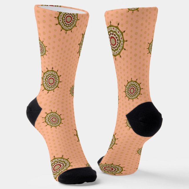 Chaussette Or Imaginaire Mehndi (Angulaire)