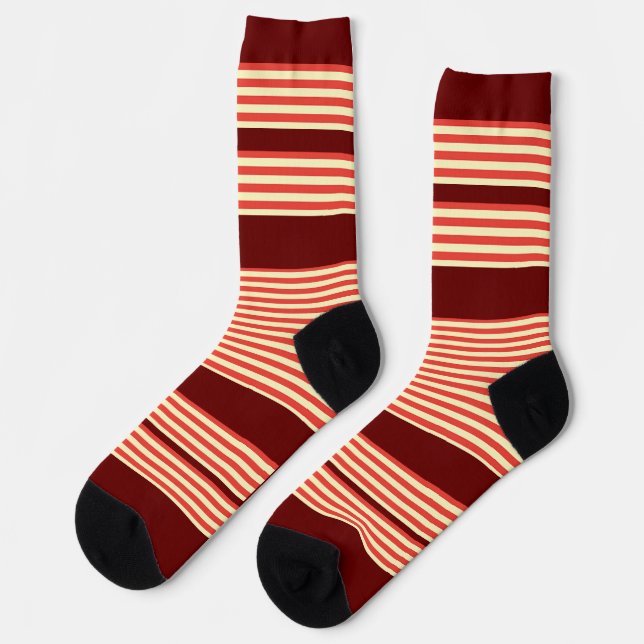 Chaussette Orange Grandes Rouge Dk (Gauche)